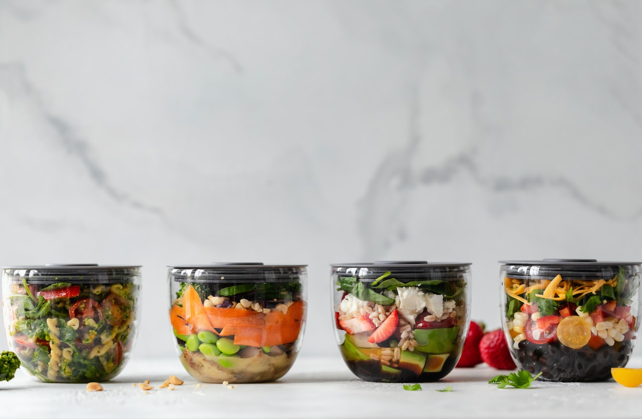 Refeição rica em proteína e carboidratos para ganho de massa