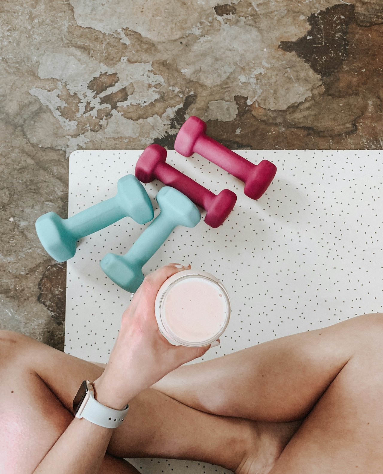 Shake de whey protein preparado em uma coqueteleira